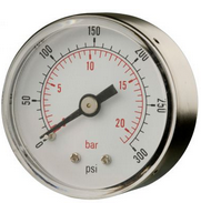 50mm Centre Back Connection,Accuracy 2.5% Enamelled Steel