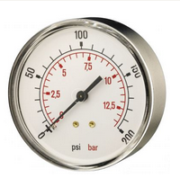 80mm Centre Back Connection, Accuracy 2.5% Brass