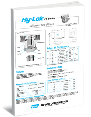 FT Series : Micron Tee Filters