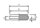 3A Blank Cap 316, 316L