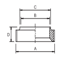 3A Short Bevel Seat Weld Male 304, 316, 316L
