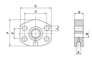 SAE Adapter Flange with Test Point