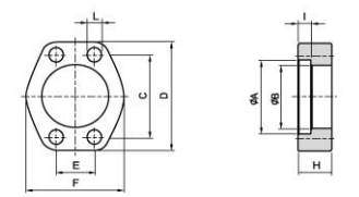SAE Flange Clamp - Flat