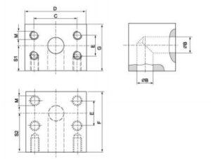 SAE 90 Degree L Block Companion