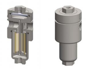 100 Bar Filter & Membrane Housing 1/4 or 1/2 - SM215
