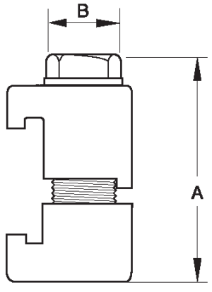ISO Double Claw Clamps, Aluminium