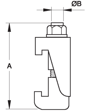 ISO Double Claw Clamps, Mild Steel, Zinc Plated