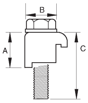 ISO Wall Clamps, Nuts and Washers, Mild Steel, Zinc Plated